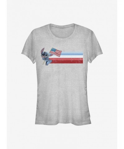 Disney Lilo & Stitch Flag Stitch Girls T-Shirt $8.96 T-Shirts