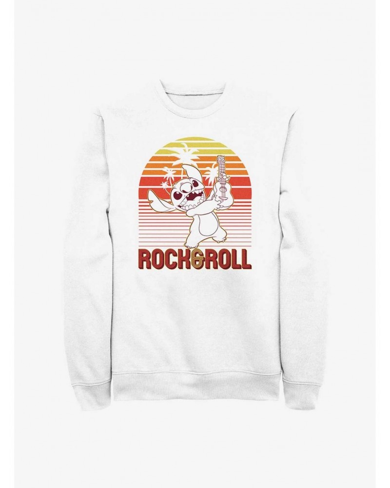 Disney Lilo & Stitch Rock And Roll Stitch Sweatshirt $13.87 Sweatshirts