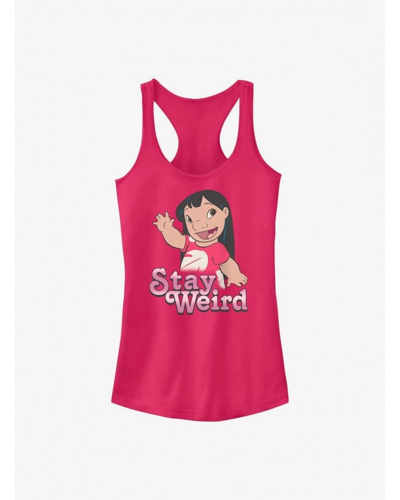 Disney Lilo & Stitch Stay Weird Lilo Girls Tank $7.97 Tanks