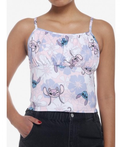 Disney Lilo & Stitch Floral Angel & Stitch Girls Cami $9.47 Cami