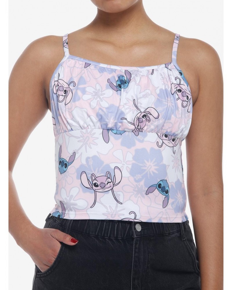 Disney Lilo & Stitch Floral Angel & Stitch Girls Cami $9.47 Cami