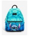 Disney Lilo & Stitch Blue Tropical Leaves Mini Backpack $16.47 Backpacks