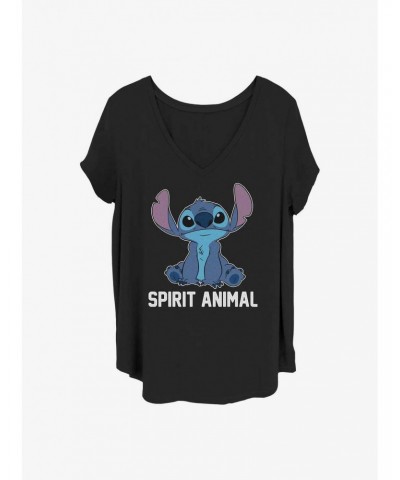 Disney Lilo & Stitch Spirit Animal Girls T-Shirt Plus Size $8.55 T-Shirts