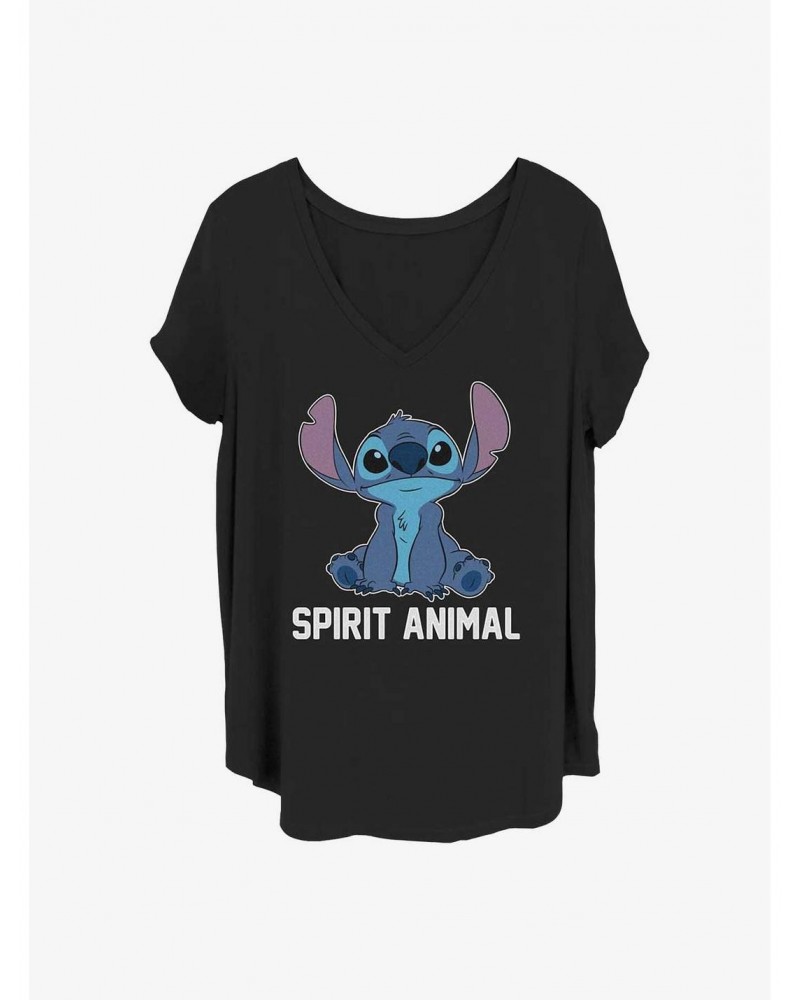 Disney Lilo & Stitch Spirit Animal Girls T-Shirt Plus Size $8.55 T-Shirts