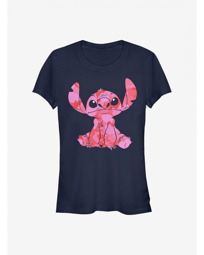 Disney Lilo & Stitch Heart Fill Girls T-Shirt $7.97 T-Shirts