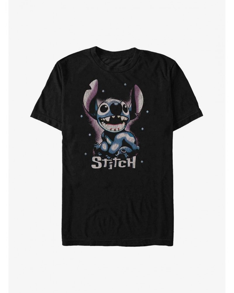 Disney Lilo & Stitch Distressed Stitch T-Shirt $7.84 T-Shirts