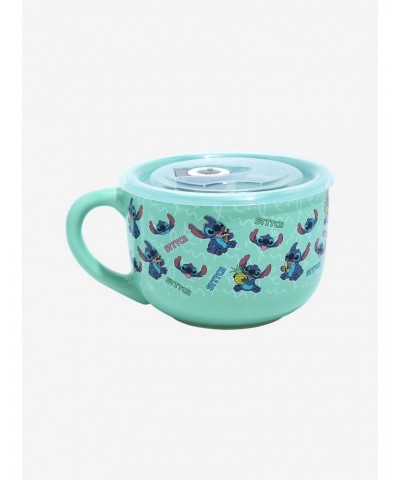 Disney Lilo & Stitch Soup Mug With Lid $5.48 Tumblers