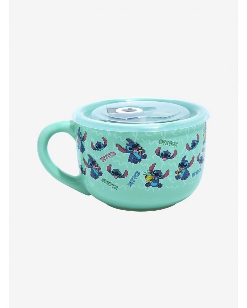 Disney Lilo & Stitch Soup Mug With Lid $5.48 Tumblers