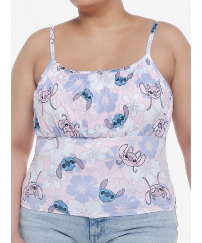 Disney Lilo & Stitch Floral Angel & Stitch Girls Cami Plus Size $11.05 Cami