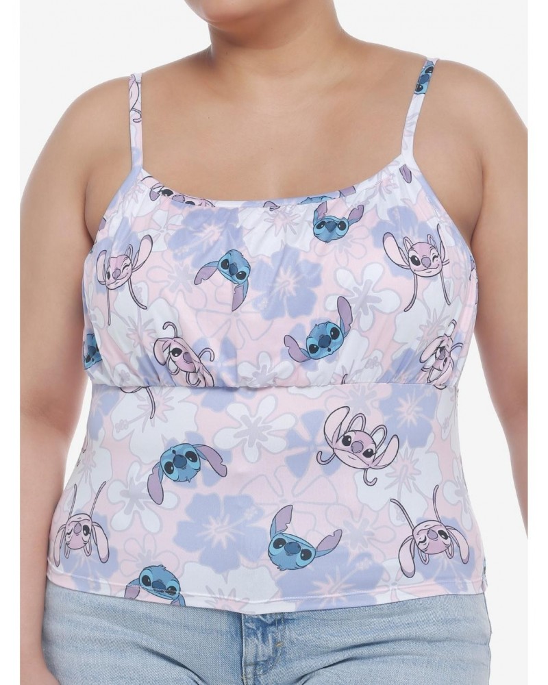 Disney Lilo & Stitch Floral Angel & Stitch Girls Cami Plus Size $11.05 Cami