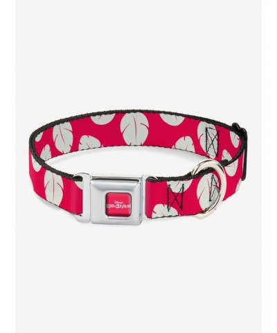 Disney Lilo & Stitch Bounding Lilo Dress Leaves Seatbelt Buckle Dog Collar $10.76 Pet Collars