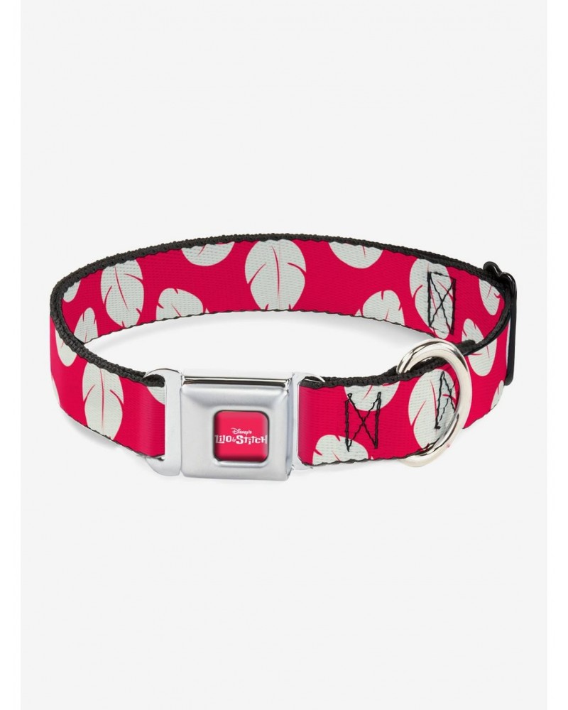 Disney Lilo & Stitch Bounding Lilo Dress Leaves Seatbelt Buckle Dog Collar $10.76 Pet Collars