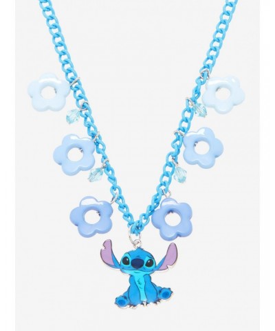 Disney Lilo & Stitch Flower Charm Necklace $6.19 Necklaces