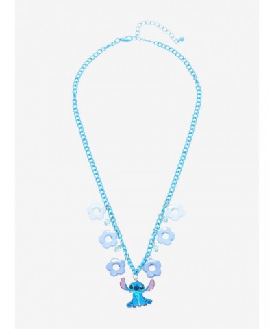 Disney Lilo & Stitch Flower Charm Necklace $6.19 Necklaces