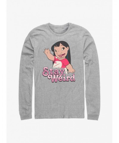 Disney Lilo & Stitch Stay Weird Lilo Long-Sleeve T-Shirt $10.53 T-Shirts