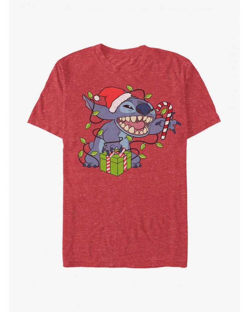 Disney Lilo & Stitch Merry Stitchmas T-Shirt $5.93 T-Shirts