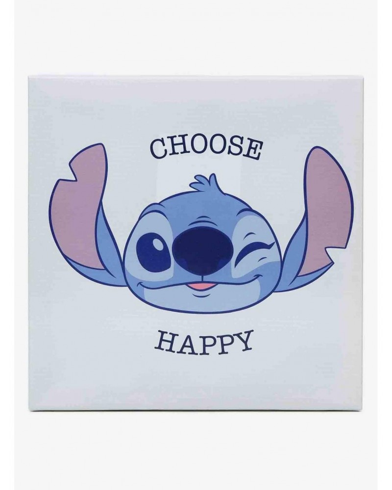 Disney Lilo & Stitch Choose Happy Canvas Wall Decor $17.56 Décor