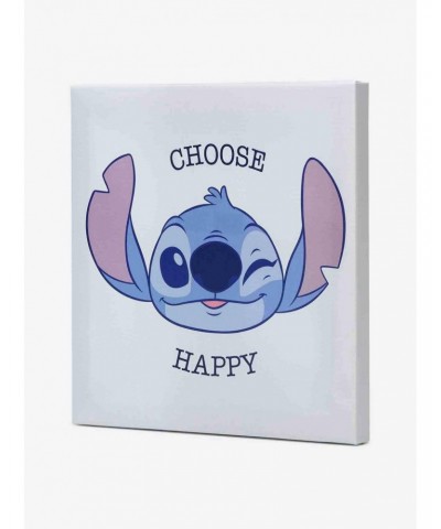 Disney Lilo & Stitch Choose Happy Canvas Wall Decor $17.56 Décor