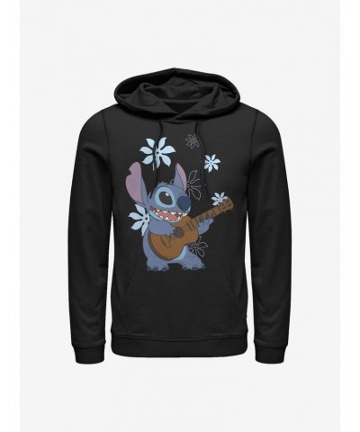 Disney Lilo & Stitch Stitch Flowers Hoodie $17.96 Hoodies