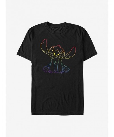 Disney Stitch Rainbow Pride Stitch T-Shirt $7.84 T-Shirts