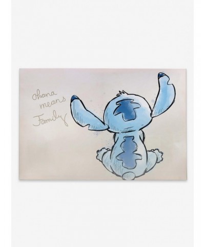 Disney Lilo & Stitch Back View Ohana Means Family Canvas Wall Decor $29.67 Décor