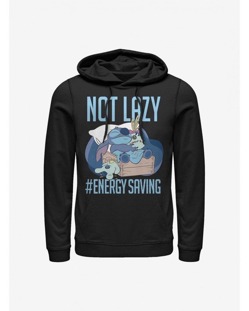 Disney Lilo & Stitch Lazy Energy Hoodie $17.24 Hoodies