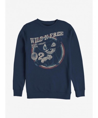 Disney Lilo & Stitch Wild N Free Crew Sweatshirt $13.28 Sweatshirts