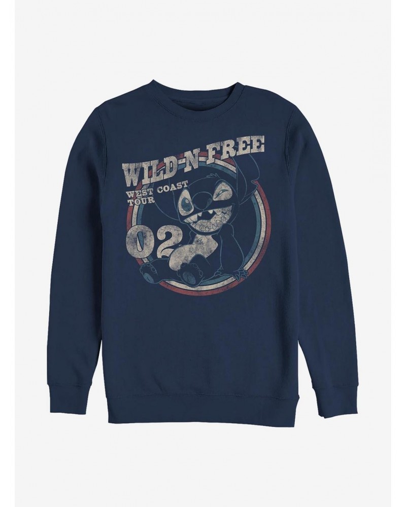 Disney Lilo & Stitch Wild N Free Crew Sweatshirt $13.28 Sweatshirts