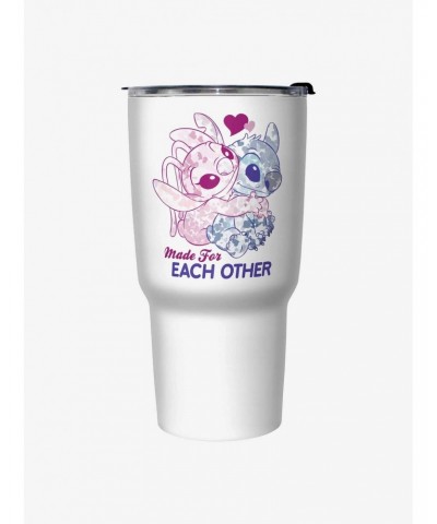 Disney Lilo & Stitch Angel and Stitch Made For Each Other Travel Mug $10.29 Mugs