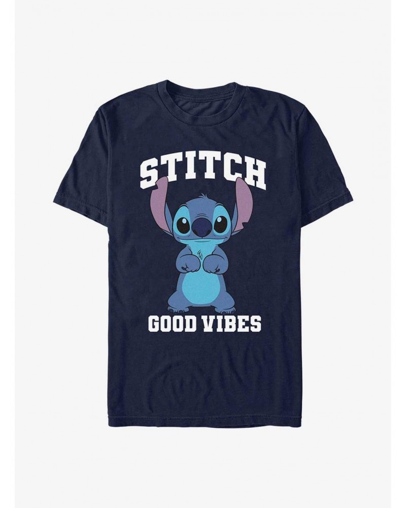 Dsny Lilo Stch Stitch Good Vibes T-Shirt $8.22 T-Shirts