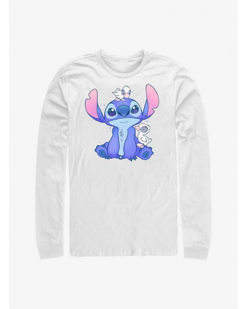 Disney Lilo & Stitch Cute Ducks Long-Sleeve T-Shirt $12.90 T-Shirts