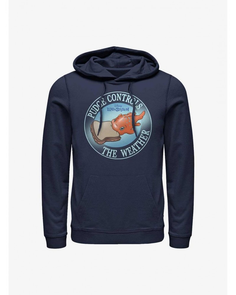 Disney Lilo & Stitch Pudge Controls The Weather Hoodie $11.14 Hoodies