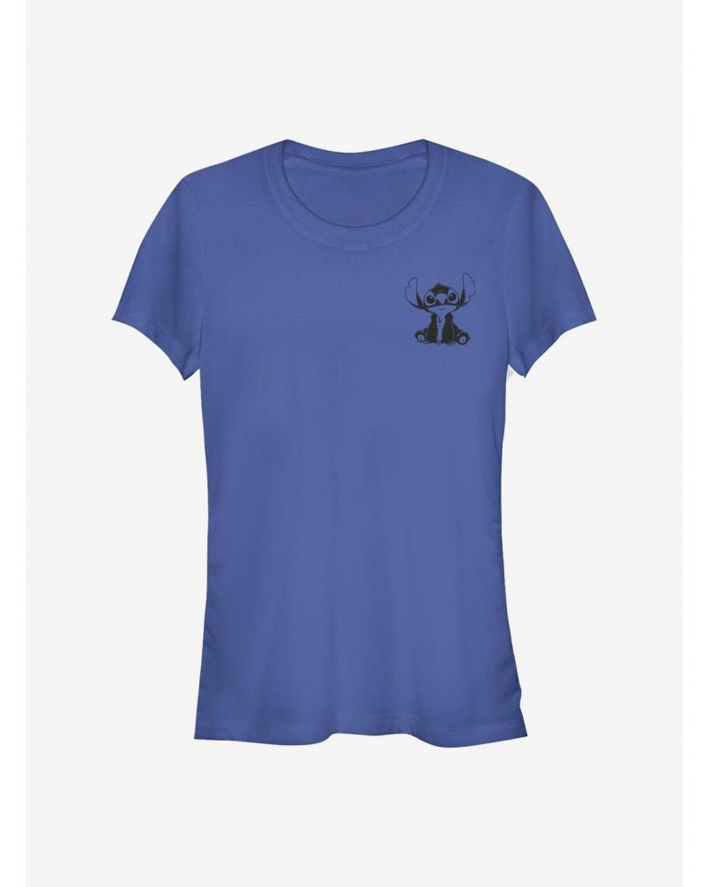 Disney Lilo & Stitch Vintage Lined Stitch Girls T-Shirt $7.97 T-Shirts