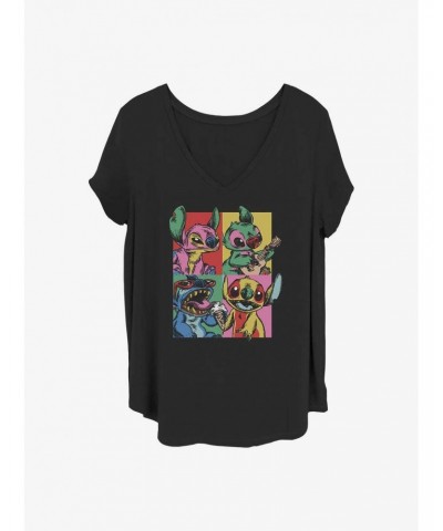 Disney Lilo & Stitch Grunge Stitch Girls T-Shirt Plus Size $11.10 T-Shirts