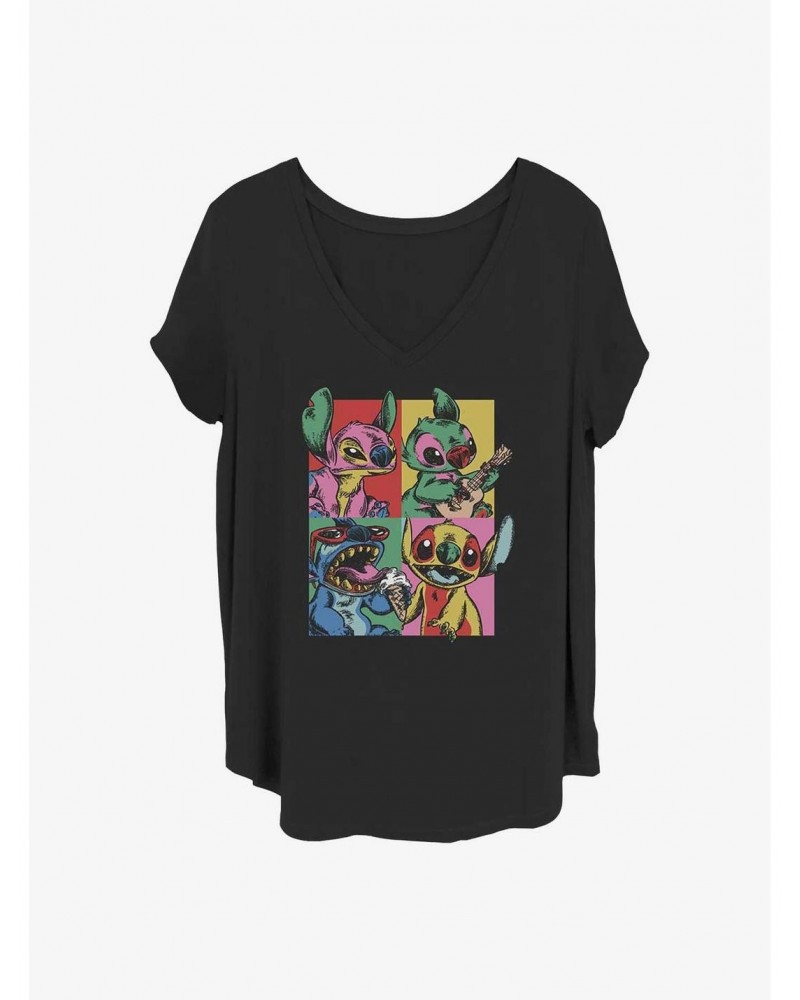 Disney Lilo & Stitch Grunge Stitch Girls T-Shirt Plus Size $11.10 T-Shirts