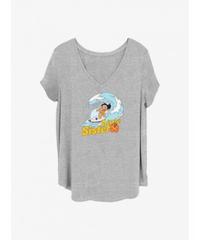 Disney Lilo & Stitch Little Sister Lilo Girls T-Shirt Plus Size $6.94 T-Shirts