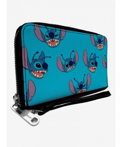 Disney Lilo & Stitch Stitch Toss Print Zip Around Wallet $14.31 Wallets