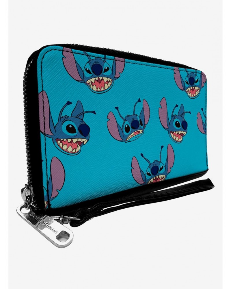 Disney Lilo & Stitch Stitch Toss Print Zip Around Wallet $14.31 Wallets