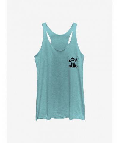 Disney Lilo & Stitch Vintage Lined Stitch Girls Tank $8.29 Tanks