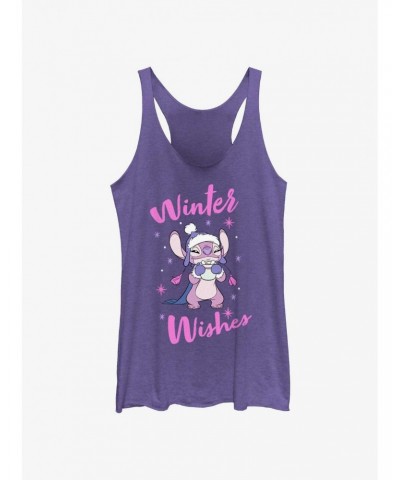 Disney Lilo & Stitch Angel Winter Wishes Girls Tank $9.12 Tanks