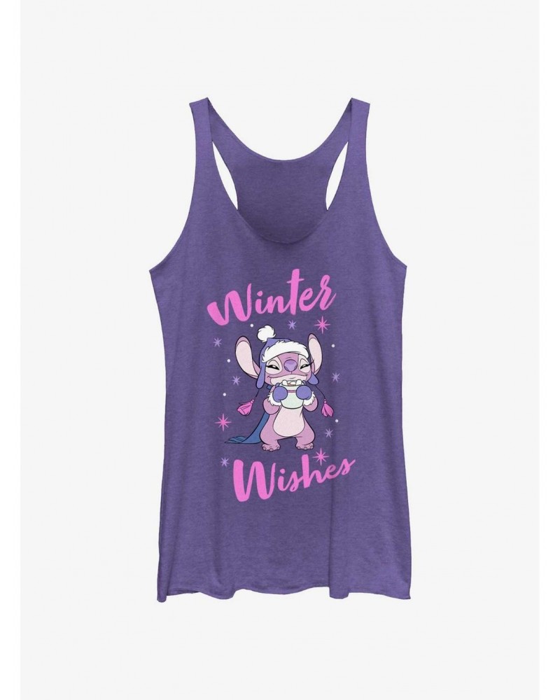 Disney Lilo & Stitch Angel Winter Wishes Girls Tank $9.12 Tanks