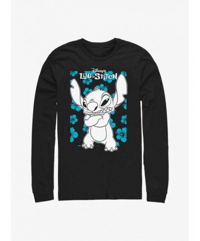 Disney Lilo & Stitch Grumpy Stitch Long Sleeve T-Shirt $12.63 T-Shirts