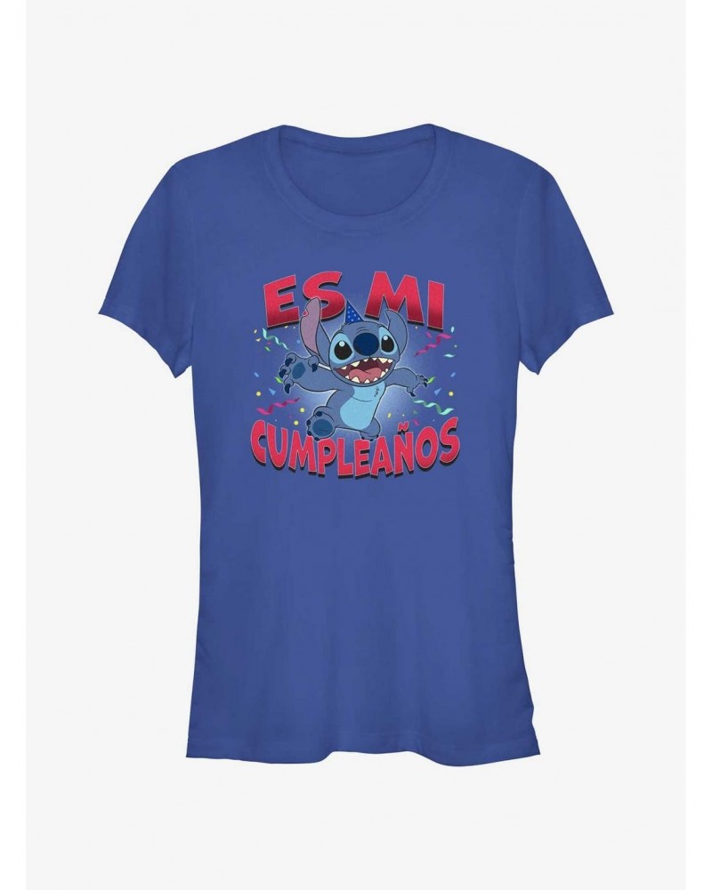 Disney Lilo & Stitch Spanish It's My Birthday Girls T-Shirt $5.98 T-Shirts