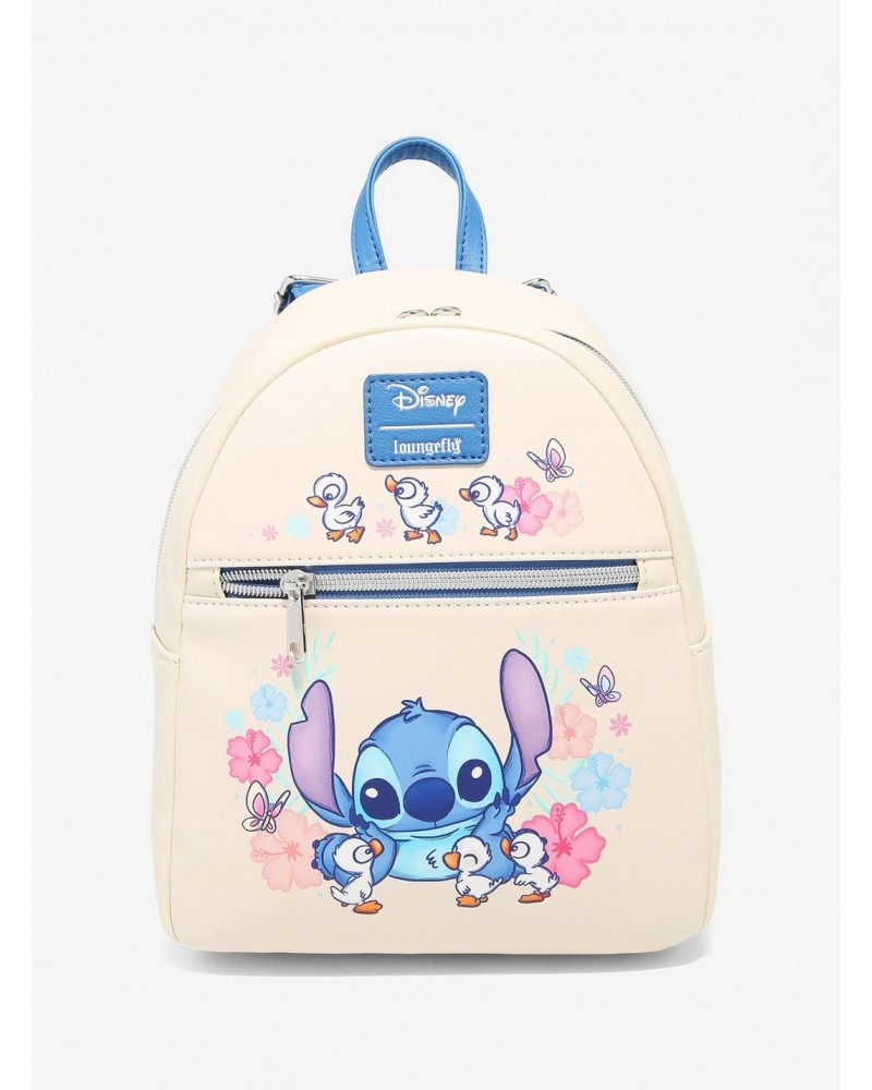 Loungefly Disney Lilo & Stitch Stitch With Ducks Mini Backpack $22.51 Backpacks