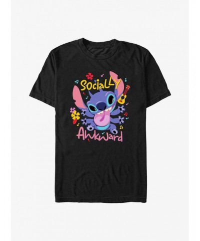 Disney Lilo & Stitch Socially Awkward T-Shirt $8.99 T-Shirts