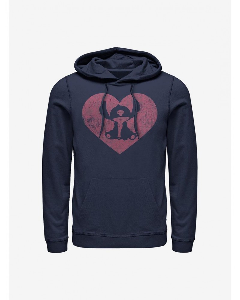 Disney Lilo & Stitch Heart Hoodie $16.88 Hoodies