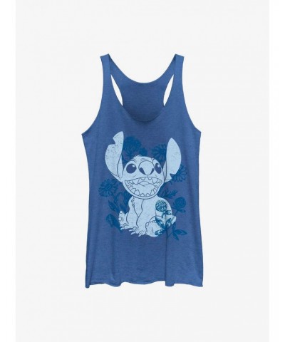 Disney Lilo & Stitch Floral Sketch Girls Tank $6.63 Tanks