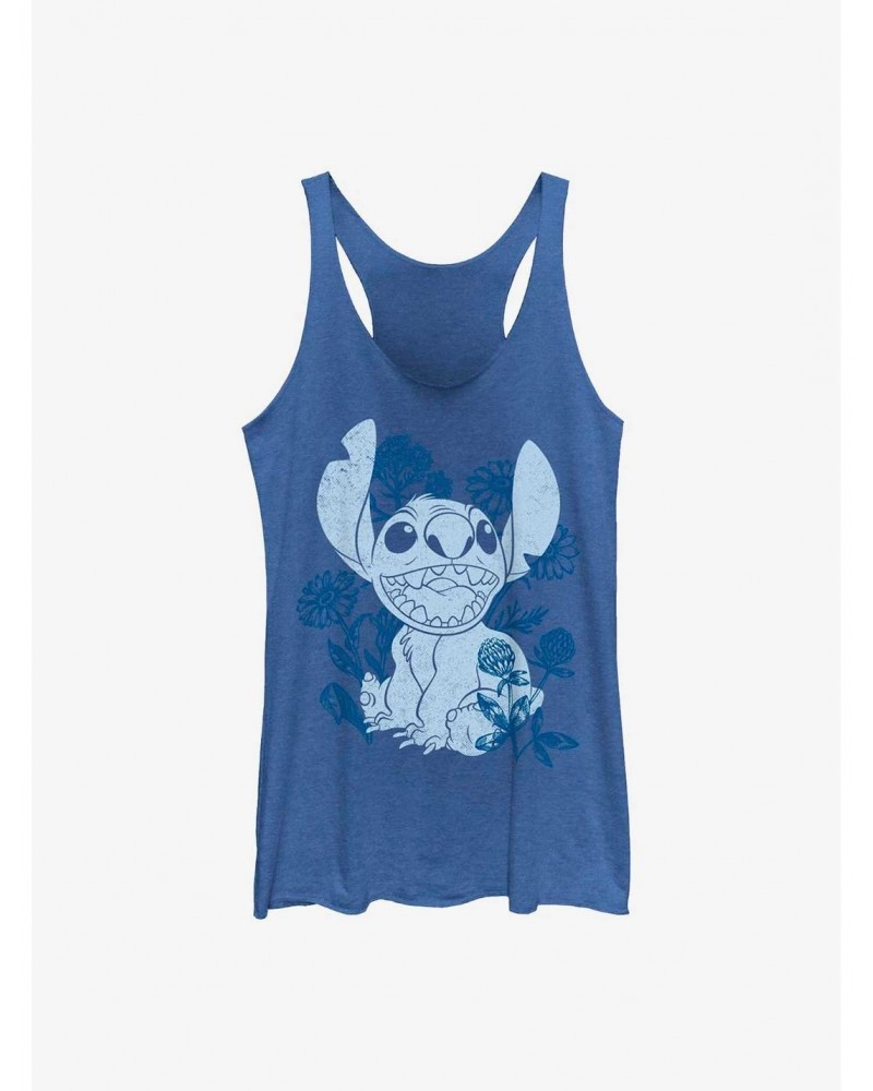 Disney Lilo & Stitch Floral Sketch Girls Tank $6.63 Tanks