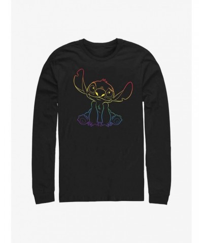 Disney Lilo & Stitch Pride Stitch Long Sleeve T-Shirt $10.00 T-Shirts