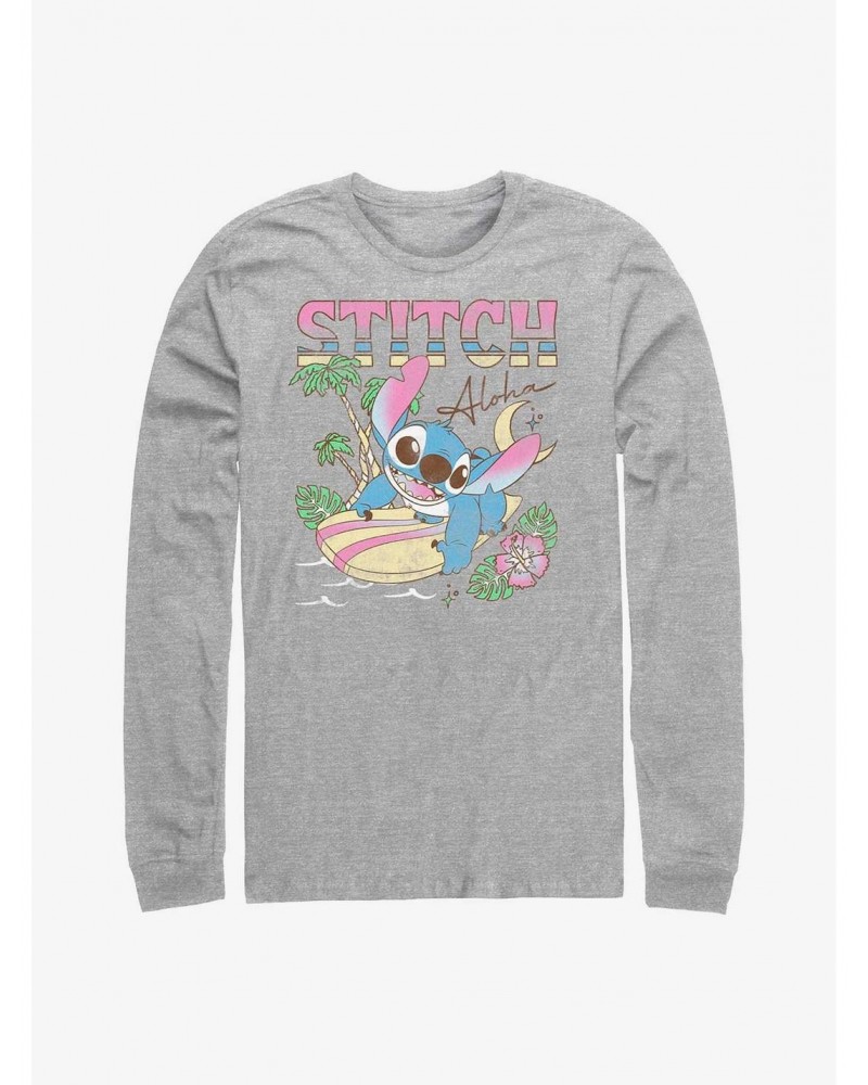 Disney Lilo & Stitch Aloha Stitch Long-Sleeve T-Shirt $11.32 T-Shirts